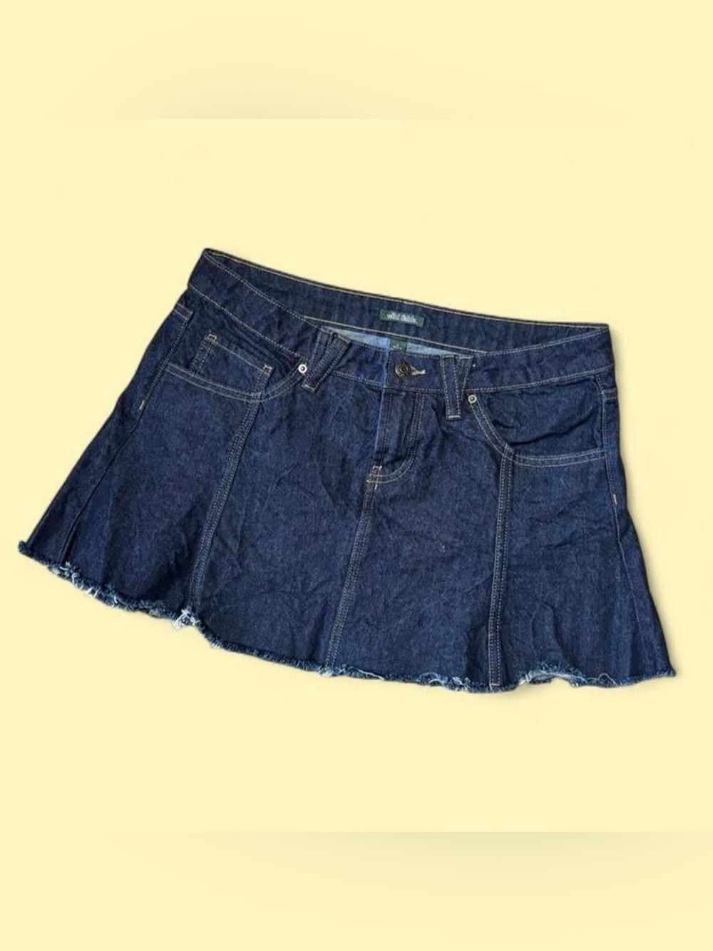 flared jean game day skirt